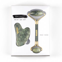 Skinly Face Roller & Gua Sha - Jadeit